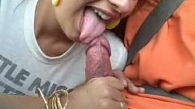 Blowing Cock On Road Trip
