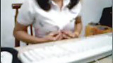 indian woman in office cam