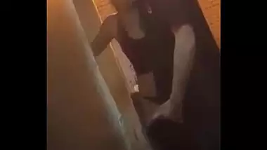 Drunk Indian teen fucks white boy outside of club (full video)