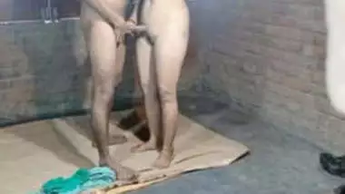 Newly married Jaipur couple trying standing fucking attempt