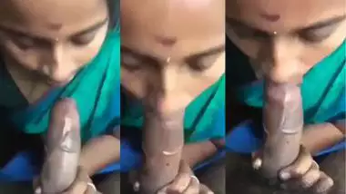 Chennai lady gives a Tamil blowjob to her Devar