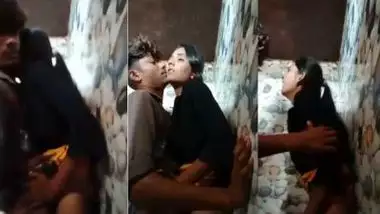 Village guy enjoys bathroom sex with his nude GF