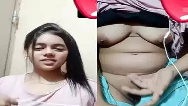 Cute girlfriend xxx nude video call to boyfriend